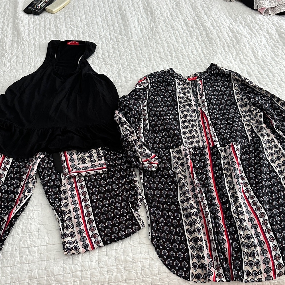 Josie by Natori 3 piece loungewear set. Large NWT